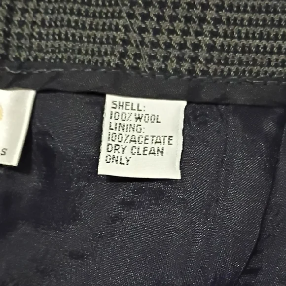 Talbots Charcoal Checkered Pants - Picture 3 of 10